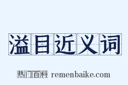 溢目近义词是什么意思的图片
